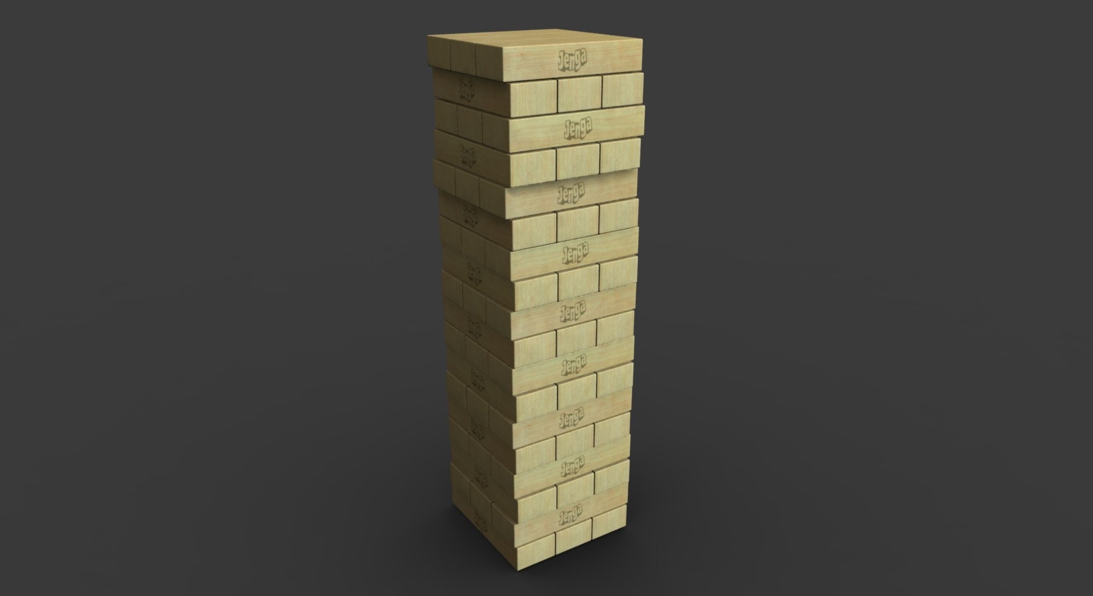 Jenga Animated 3D model_2
