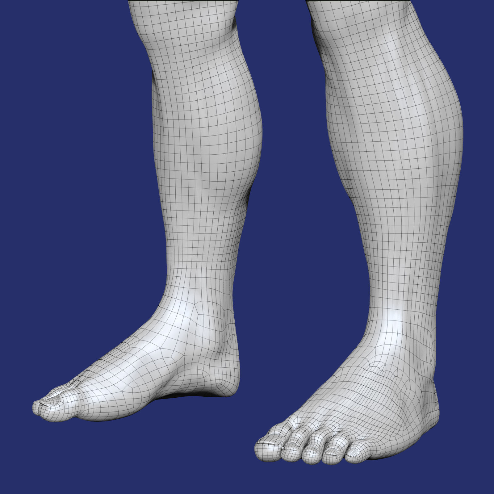 White Male Character 3D model_12