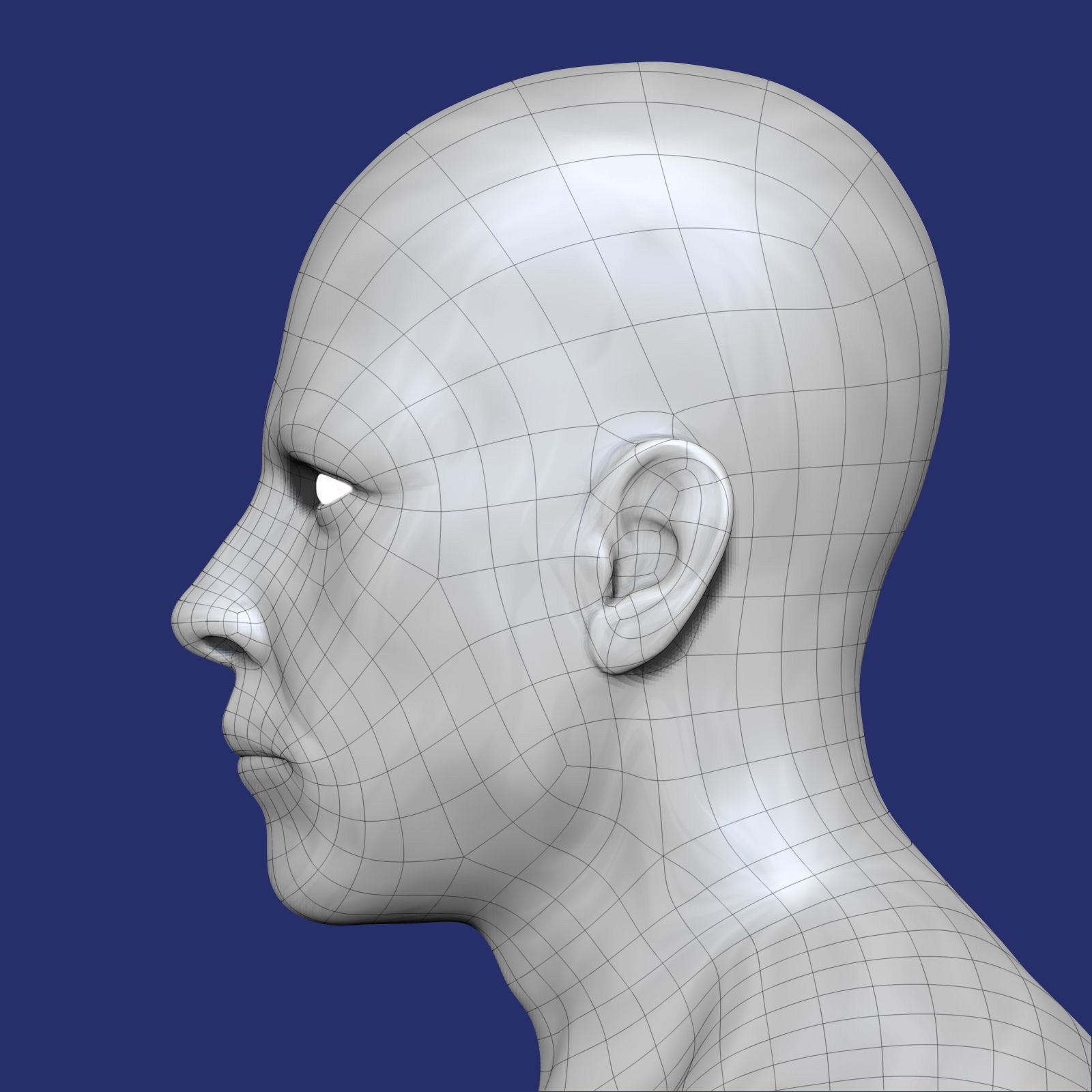 White Male Character 3D model_11