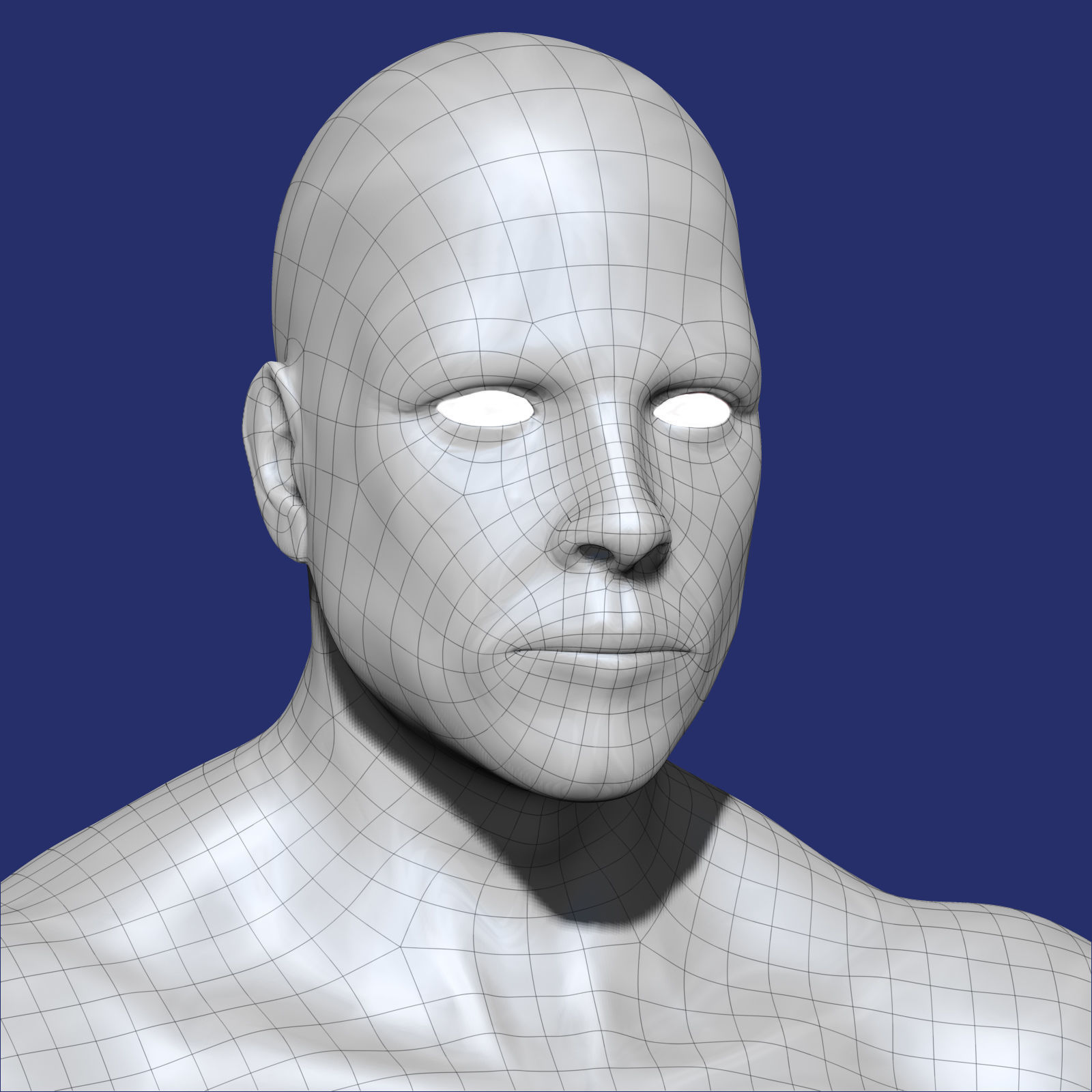 White Male Character 3D model_10