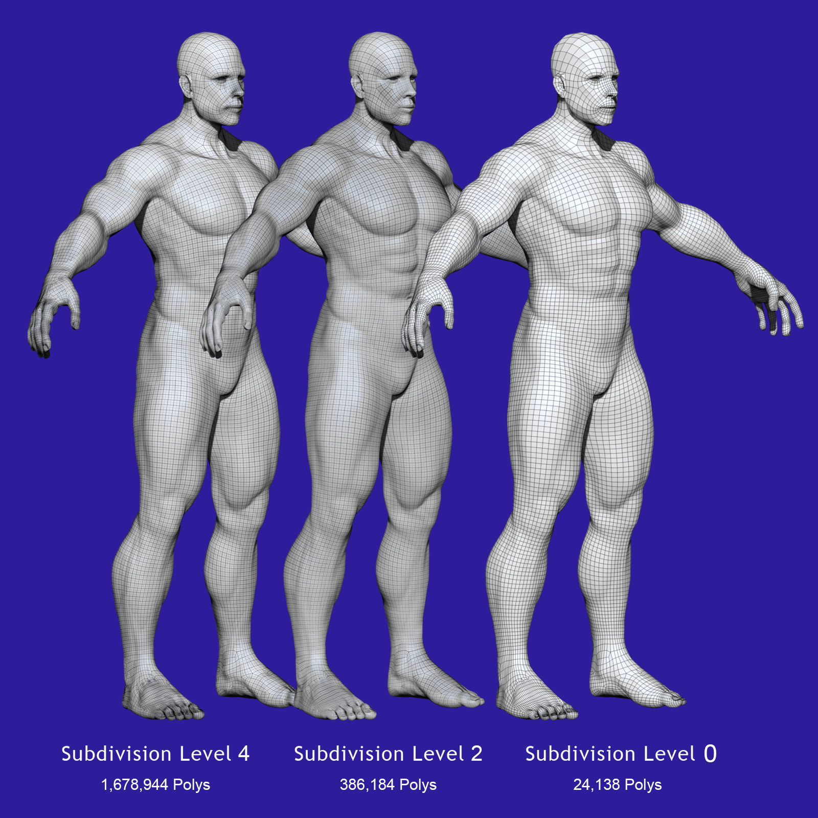 White Male Character 3D model_17