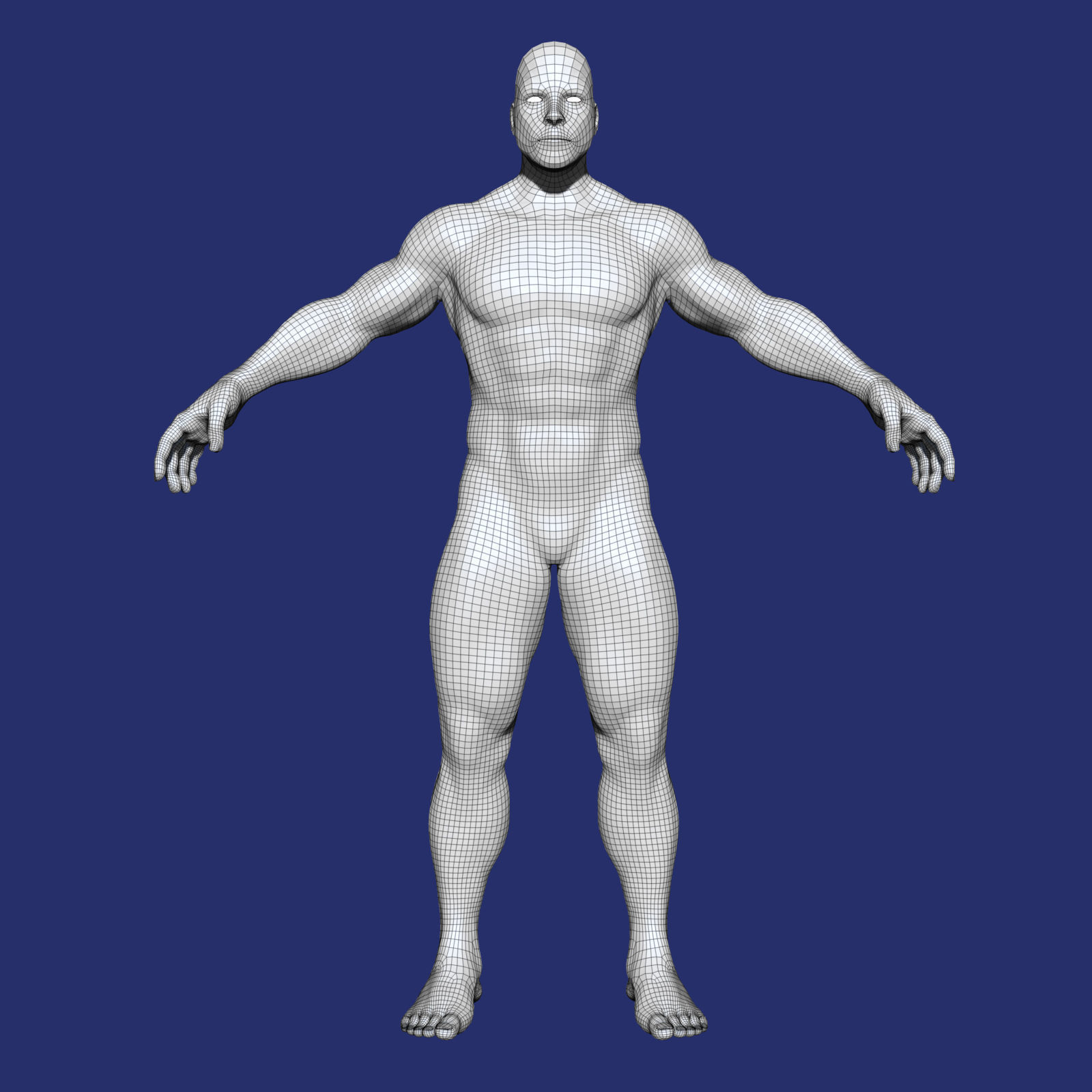 White Male Character 3D model_9