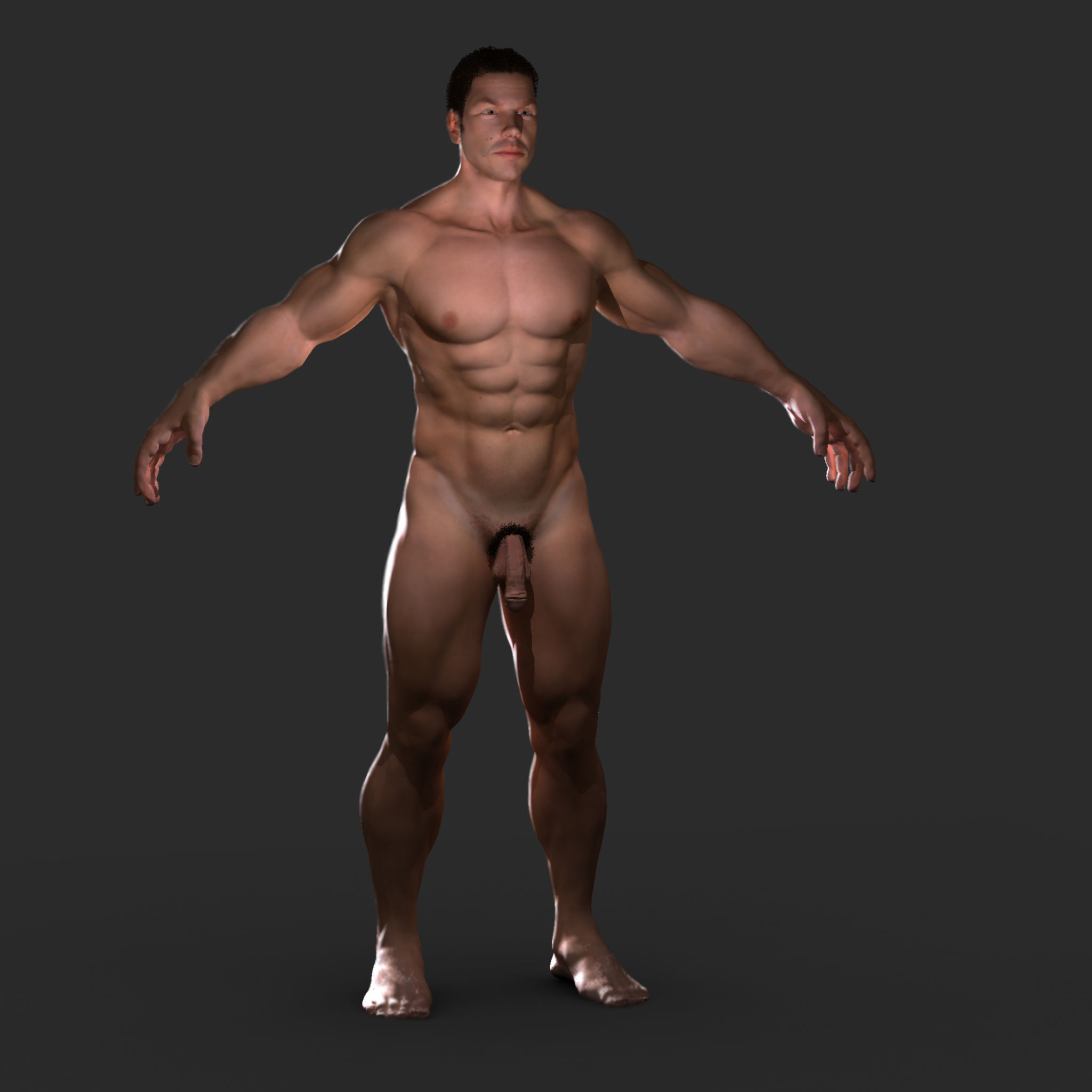 White Male Character 3D model_15
