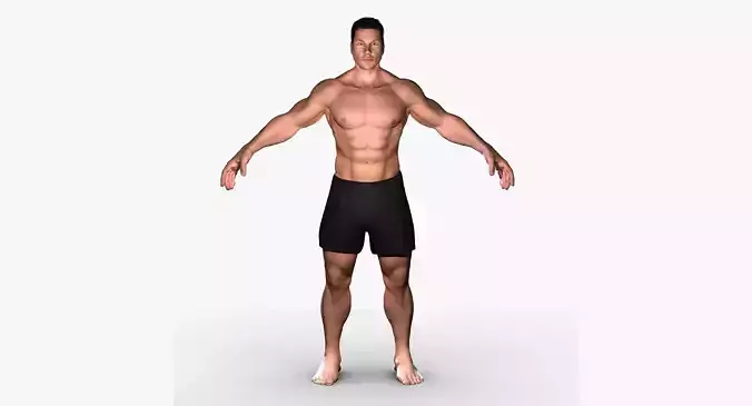 White Male Character 3D model