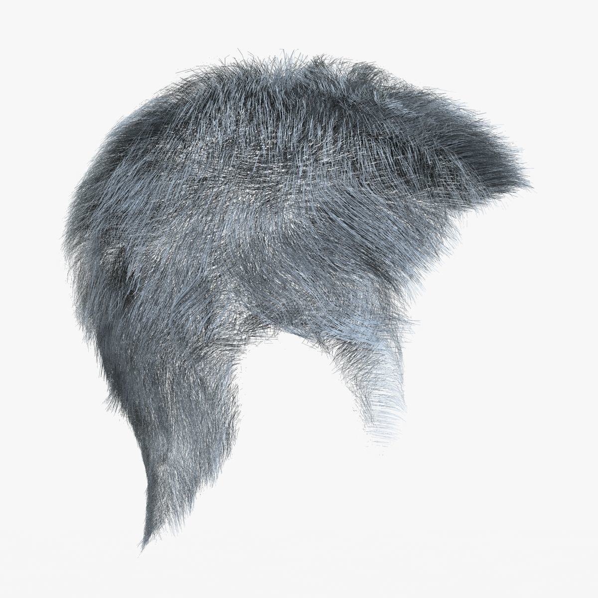 Male Hair 3D model_6