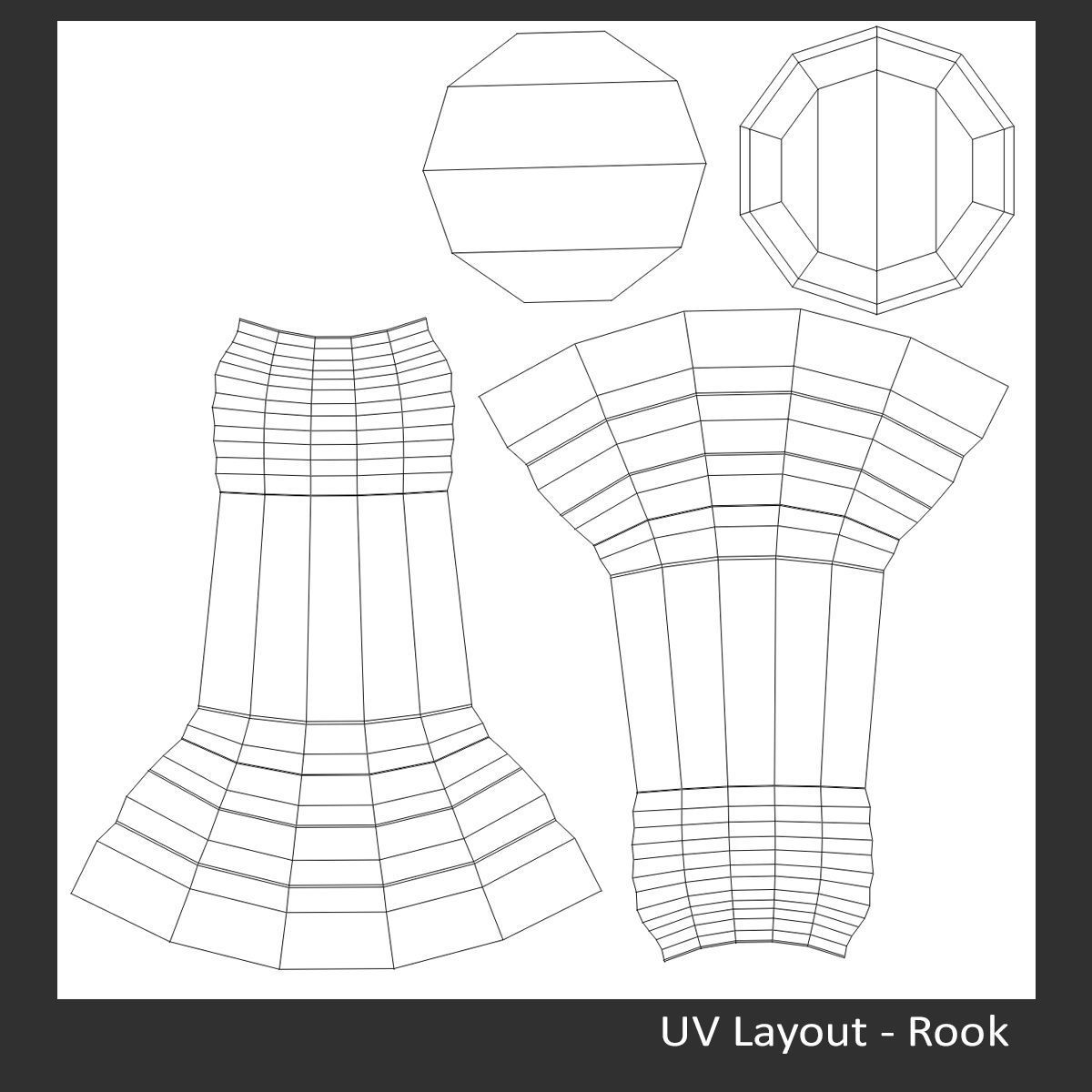 Glass Chess Set 3D model_16