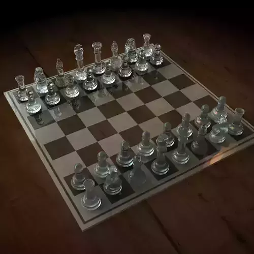 Glass Chess Set