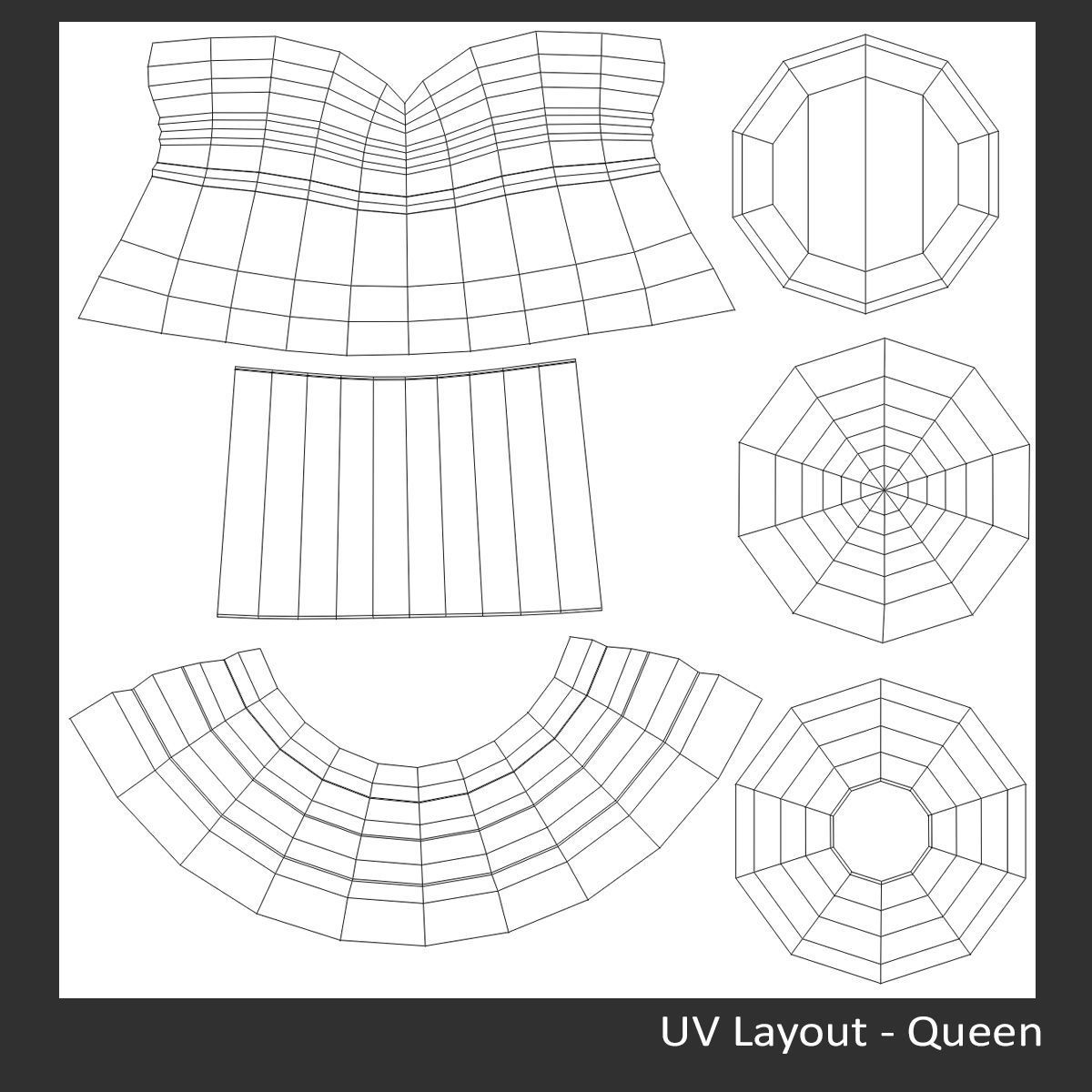 Glass Chess Set 3D model_15
