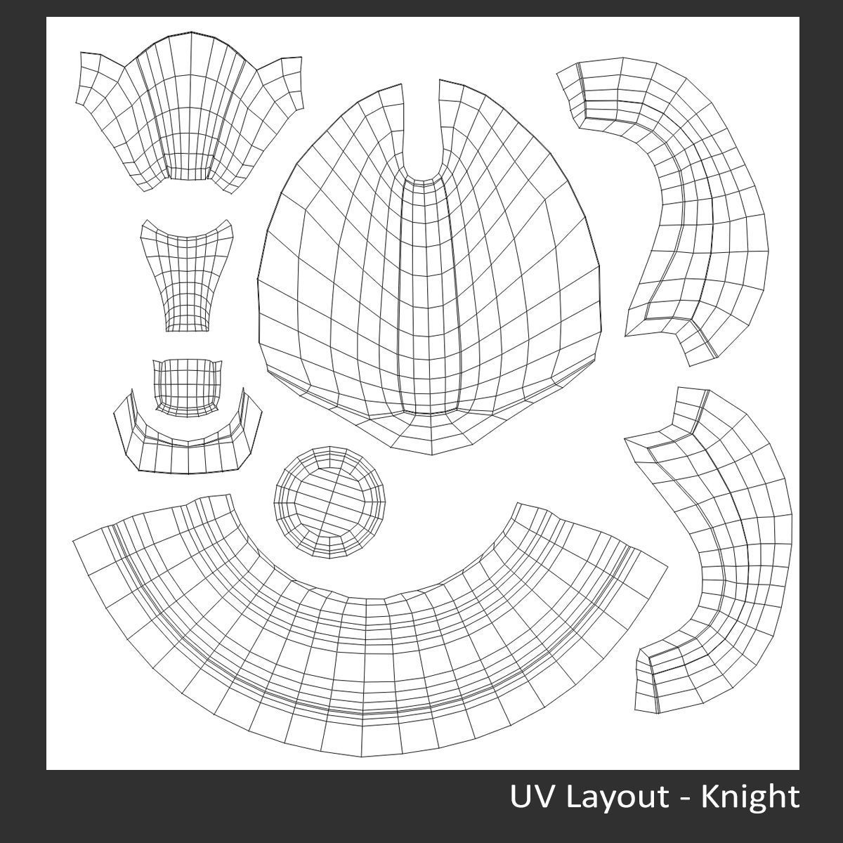 Glass Chess Set 3D model_13