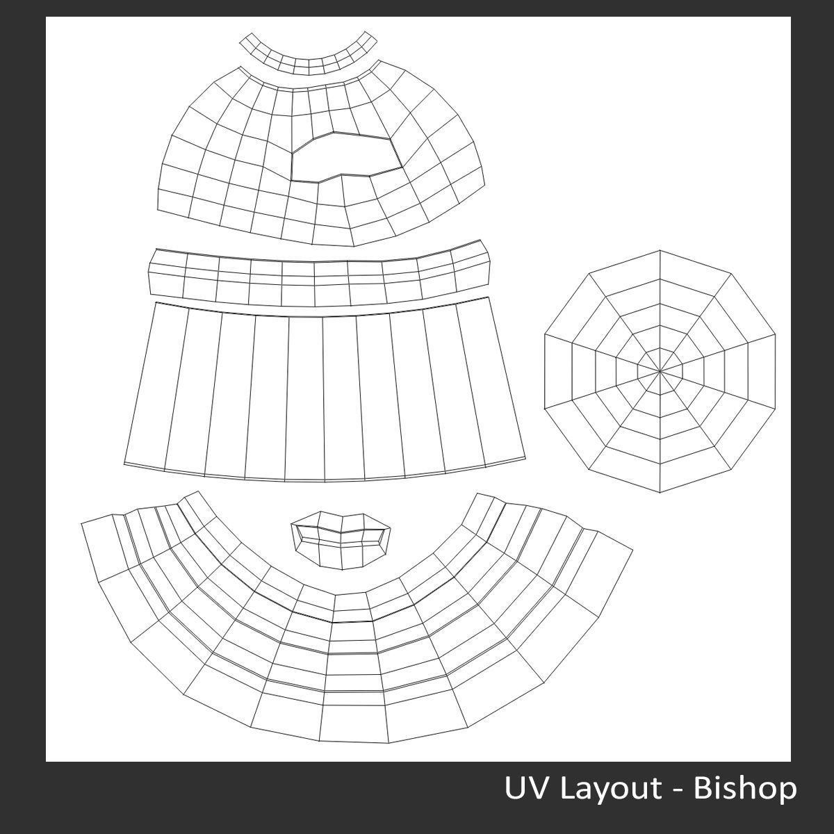 Glass Chess Set 3D model_9