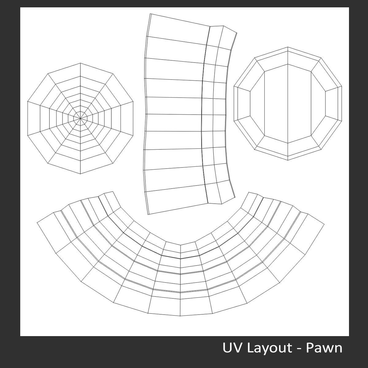 Glass Chess Set 3D model_14