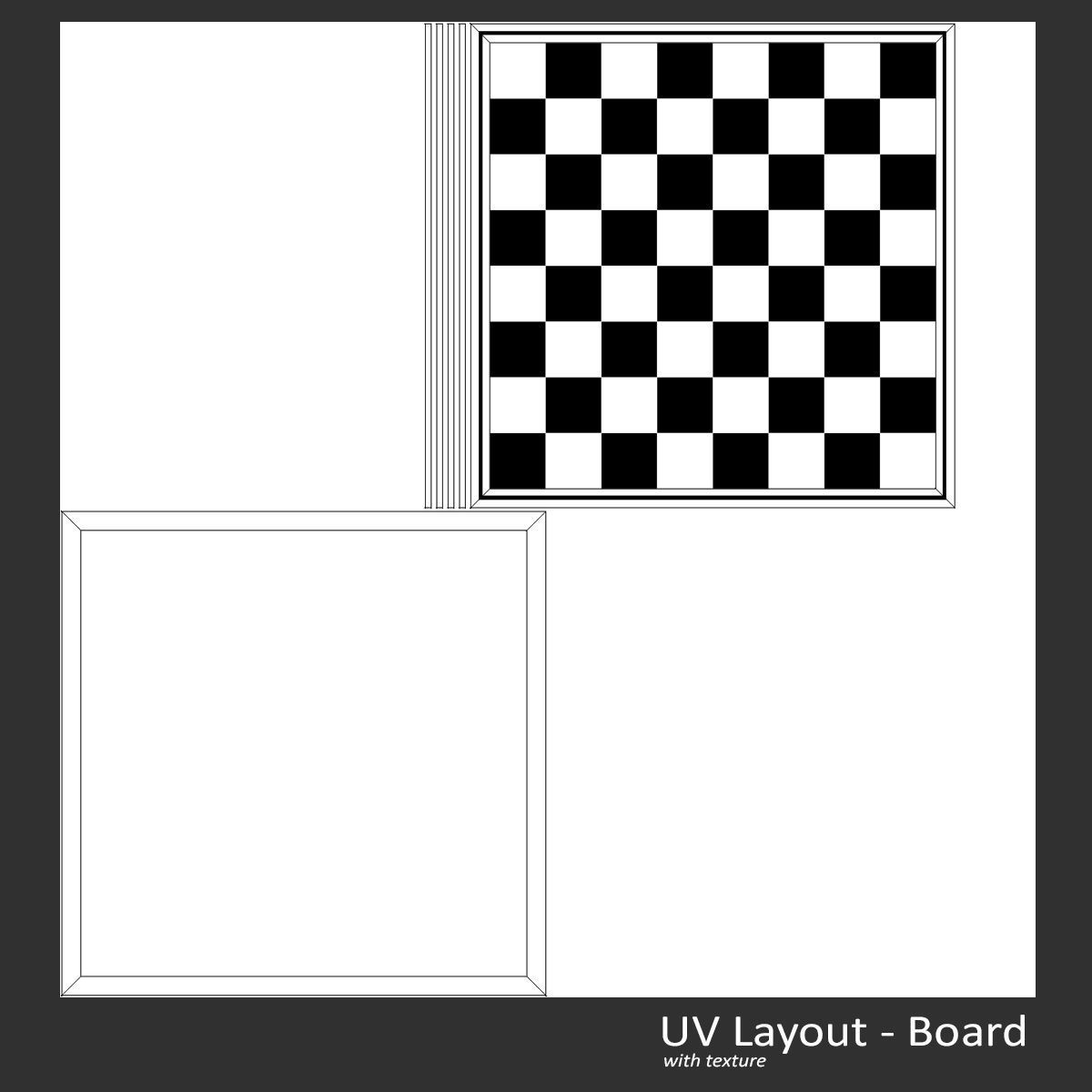 Glass Chess Set 3D model_11