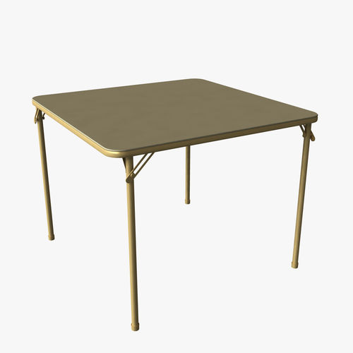 Folding Card Table 3D model