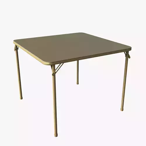 Folding Card Table 3D model