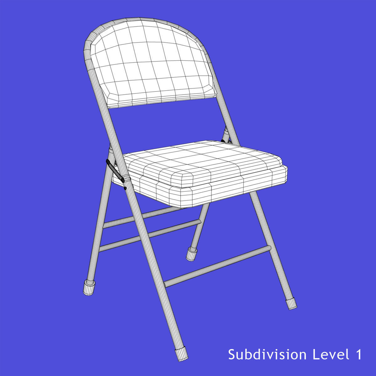 Folding Chair 3D model_10