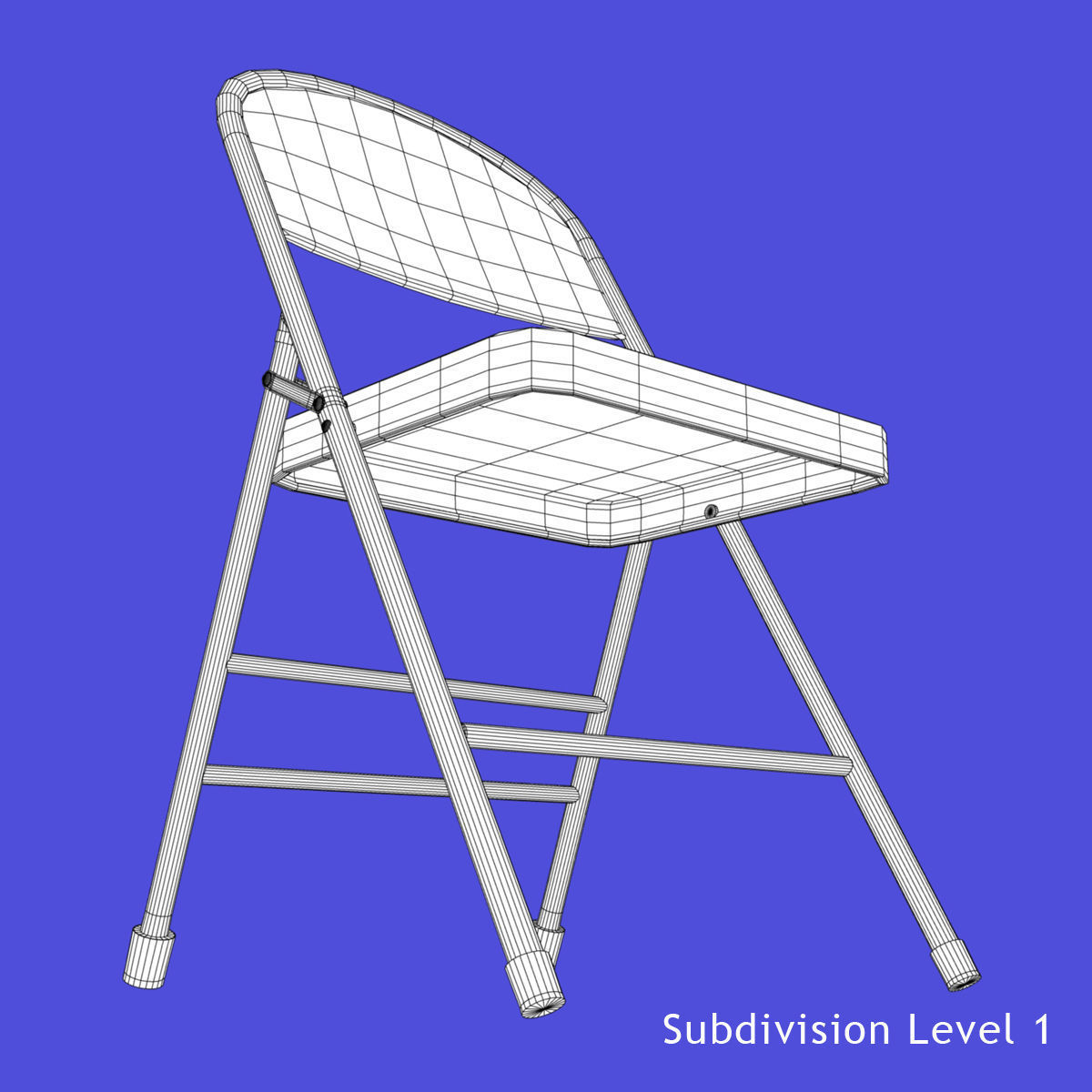 Folding Chair 3D model_12