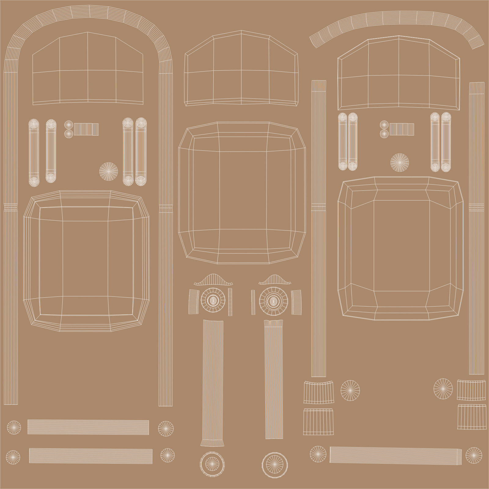 Folding Chair 3D model_2