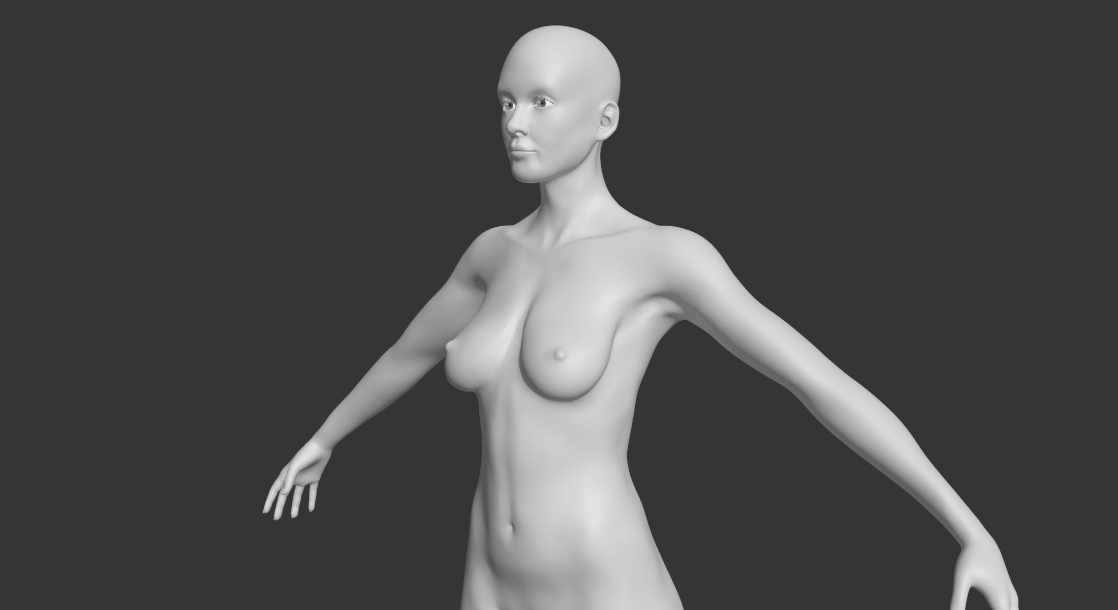 Female with Skeleton 3DSmax 3D model_20