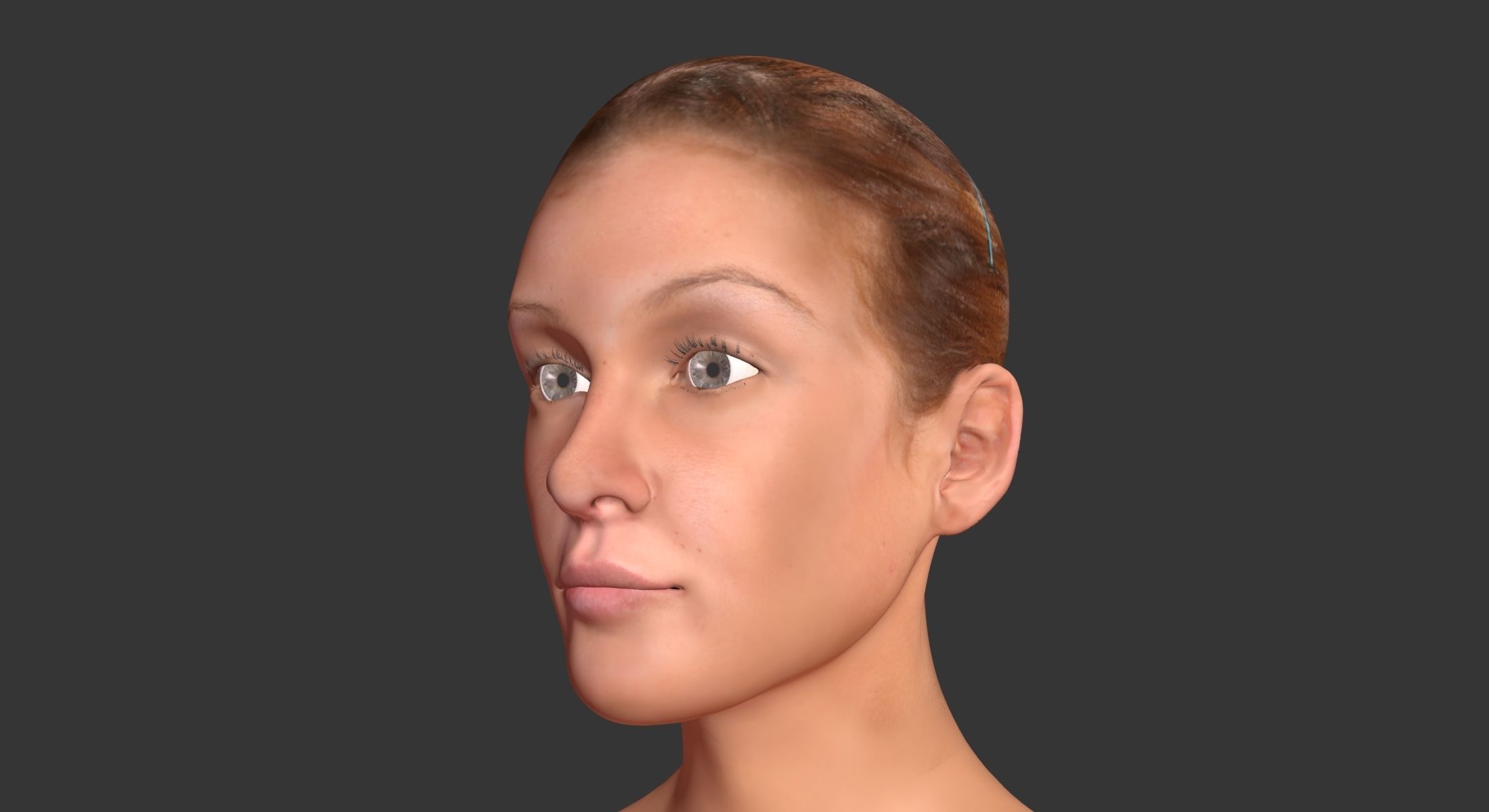 Female with Skeleton 3DSmax 3D model_12