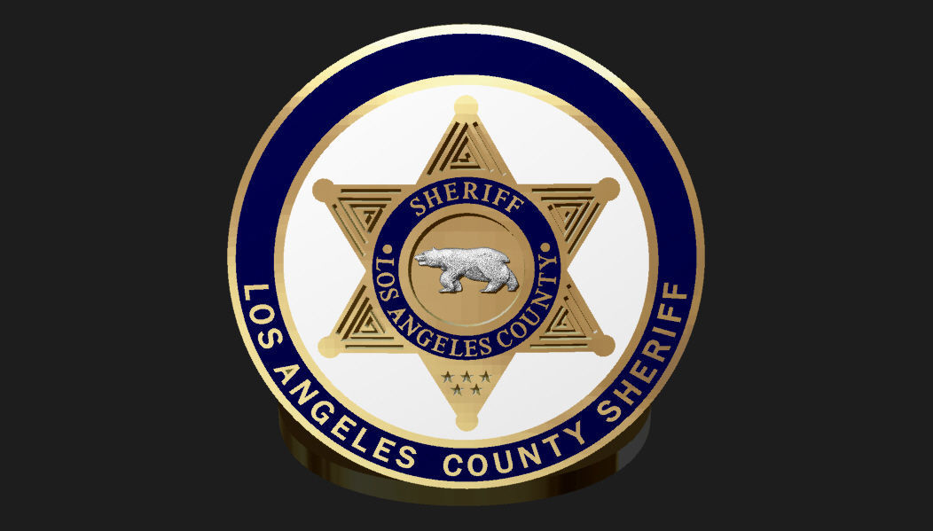 Sheriff badge 3D print model_2