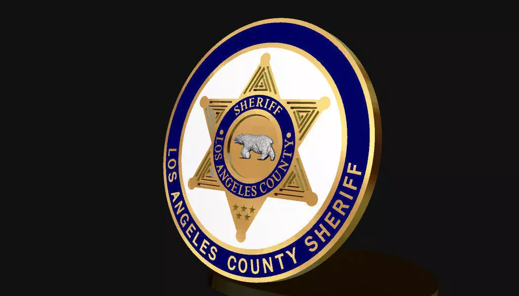 Sheriff badge 3D print model_0