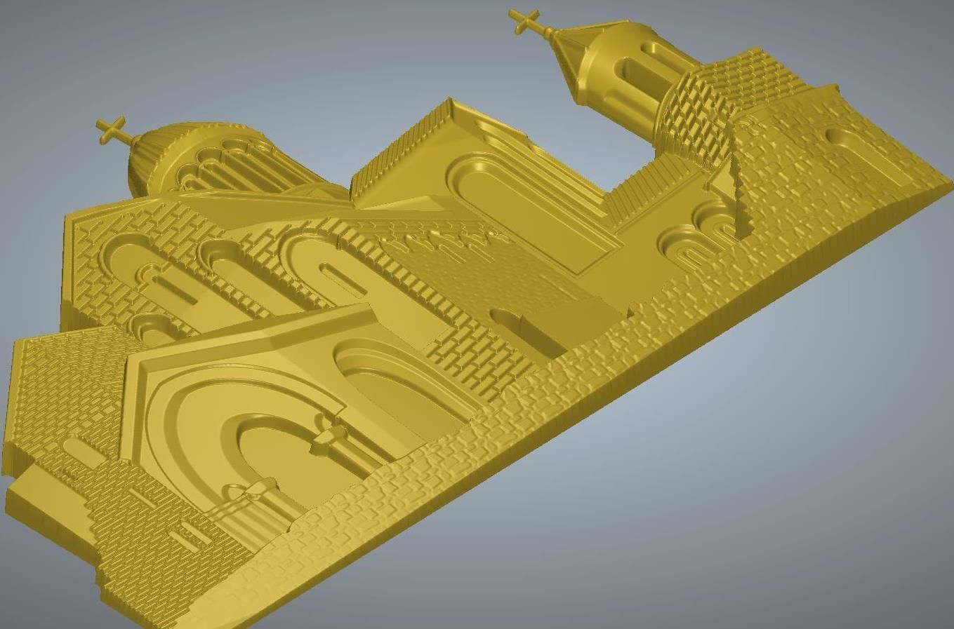 Architecture Cathedral Bagrati Kutaisi 3D print model_4