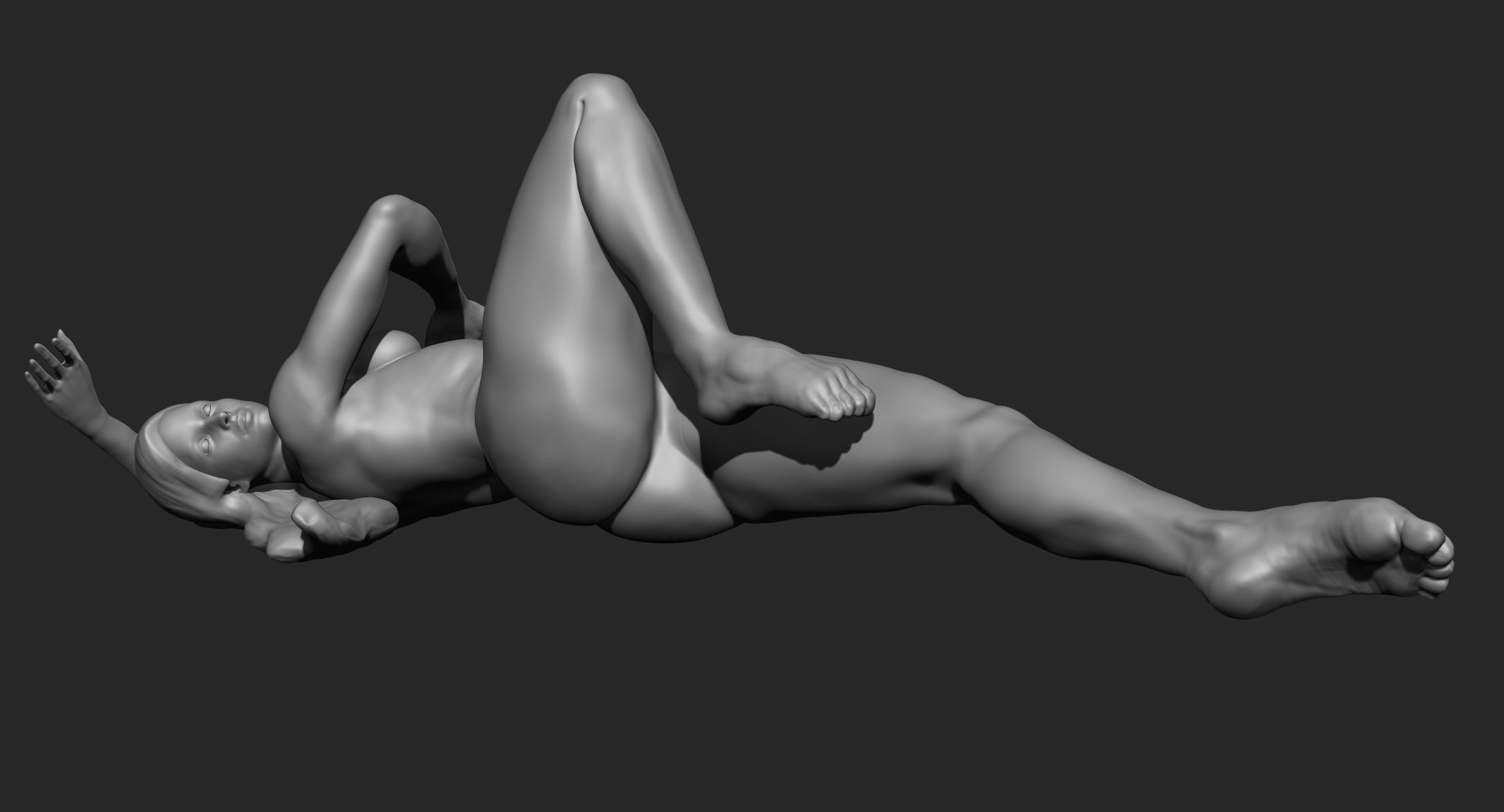 Female Dynamic Pose 3D model_2