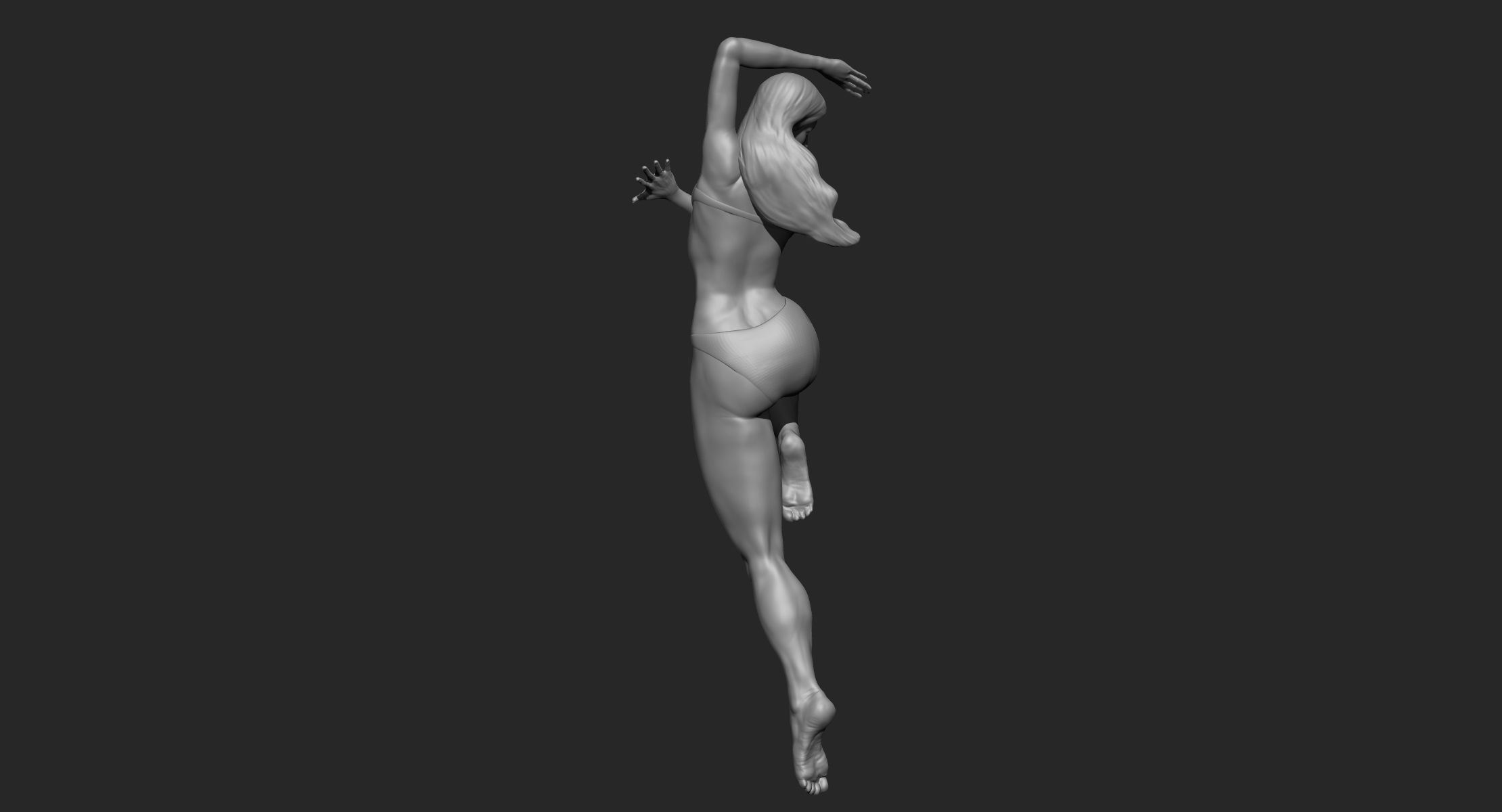 Female Dynamic Pose 3D model_10