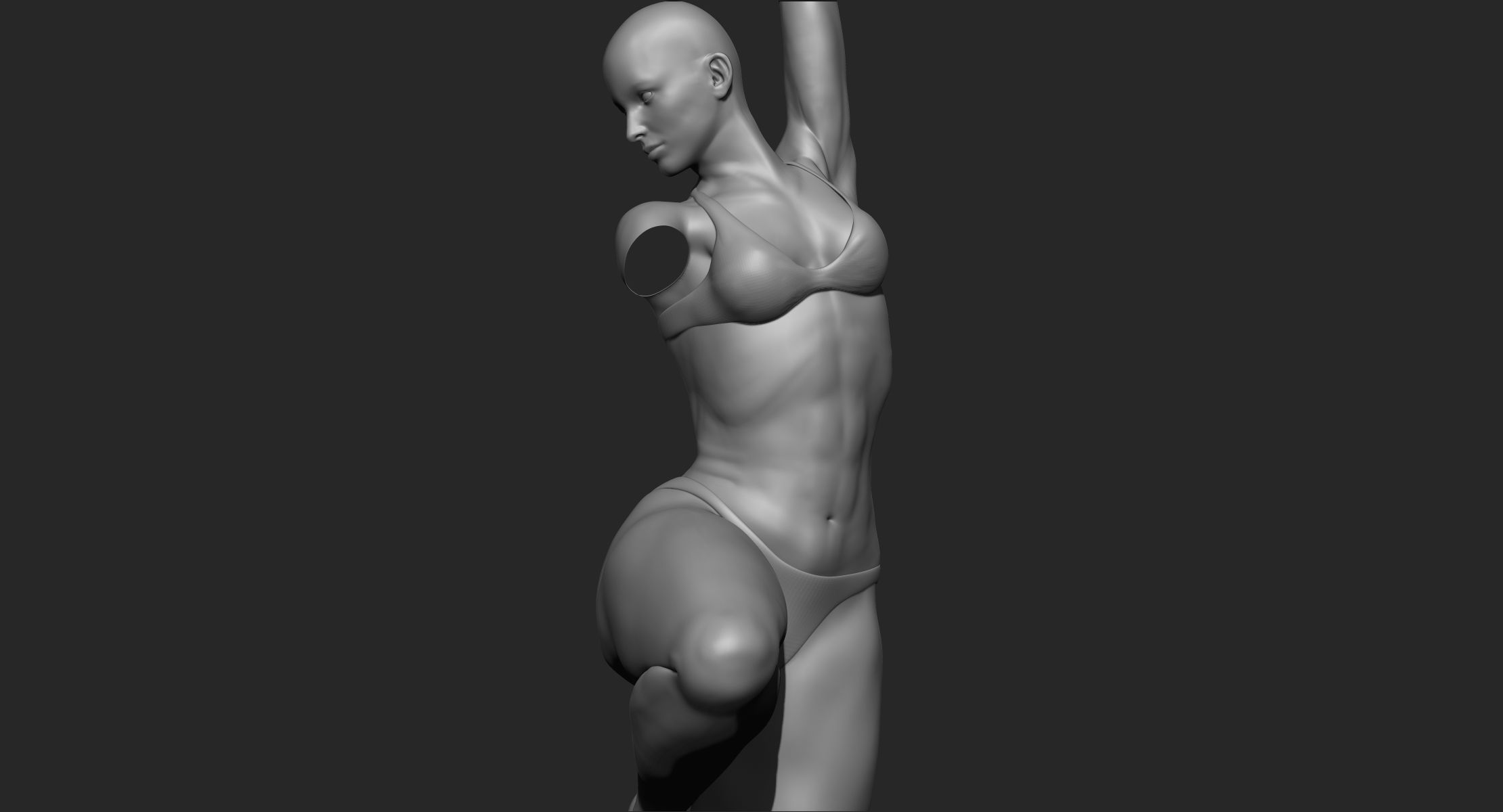 Female Dynamic Pose 3D model_3