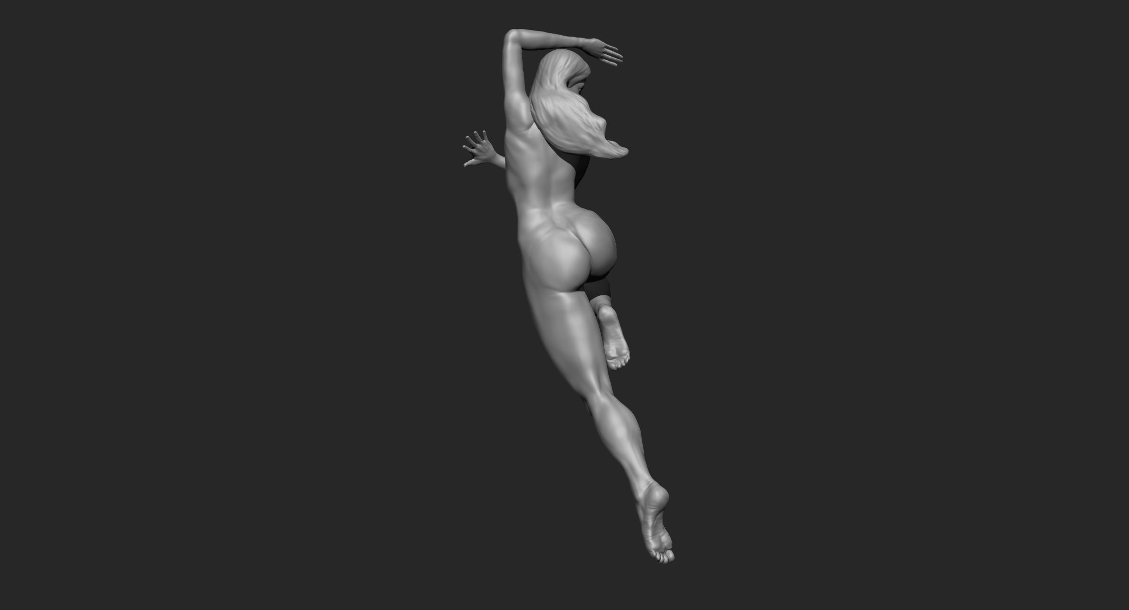 Female Dynamic Pose 3D model_13