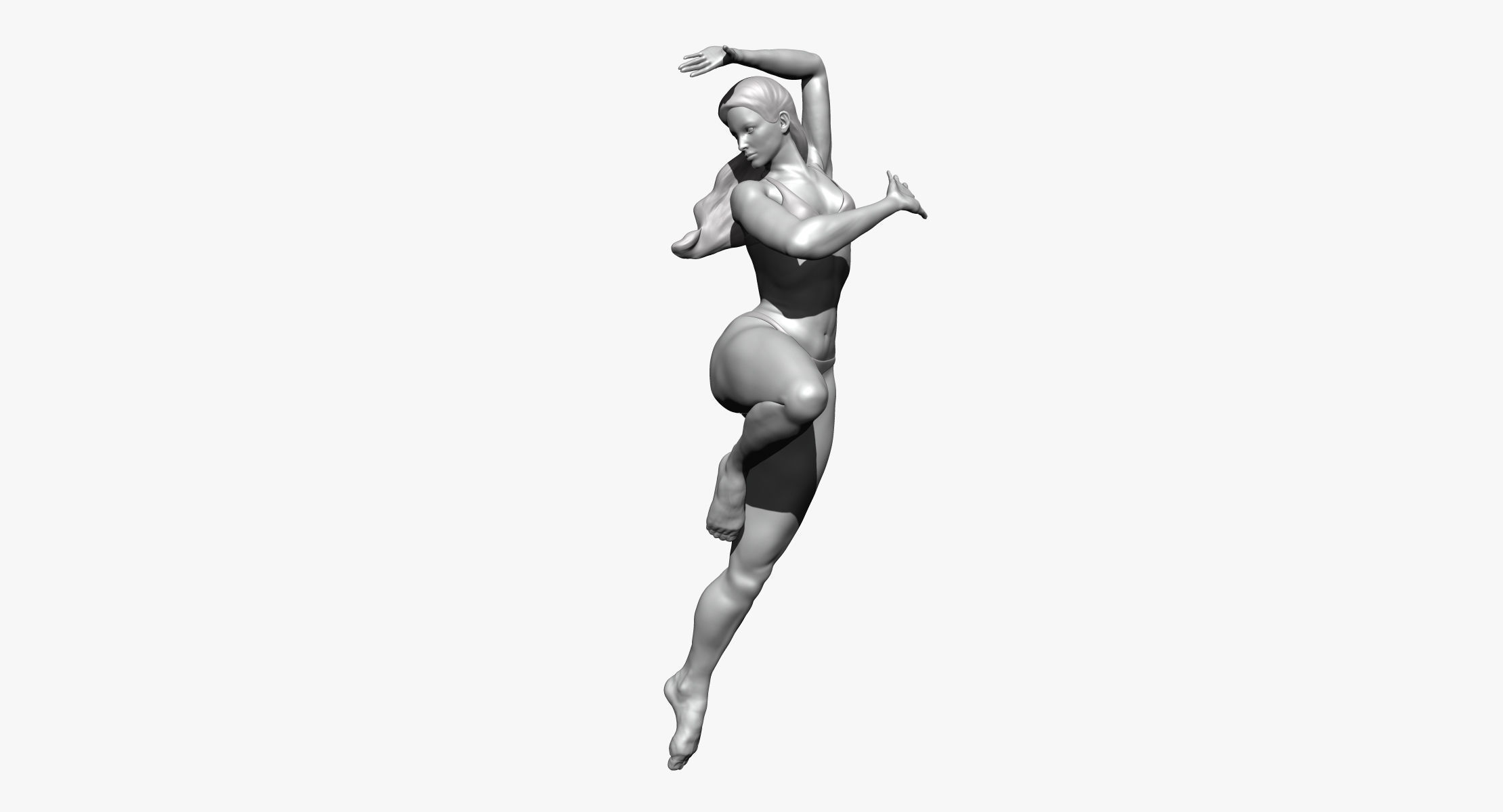 Female Dynamic Pose 3D model_8