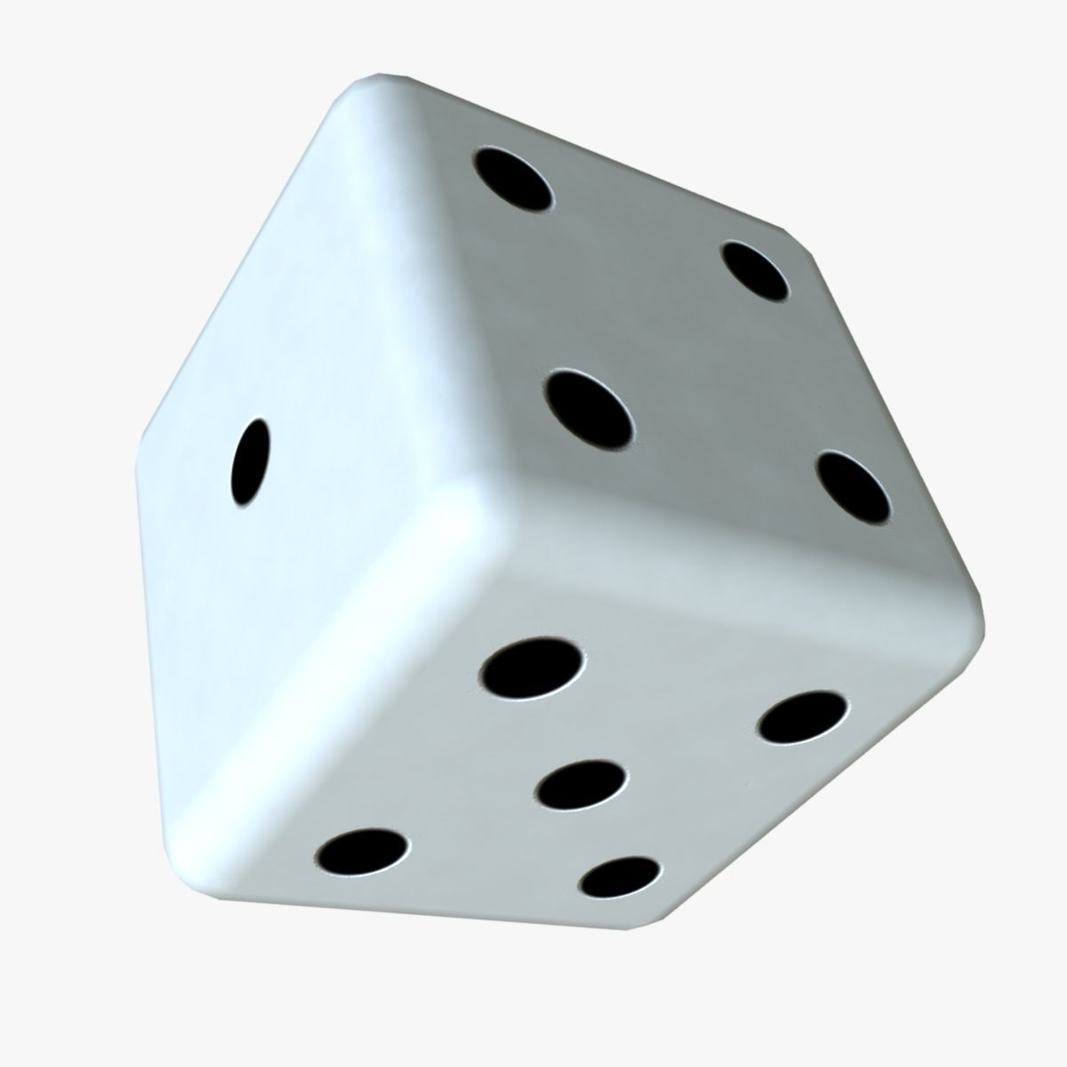 Realistic Dice 3D model_2