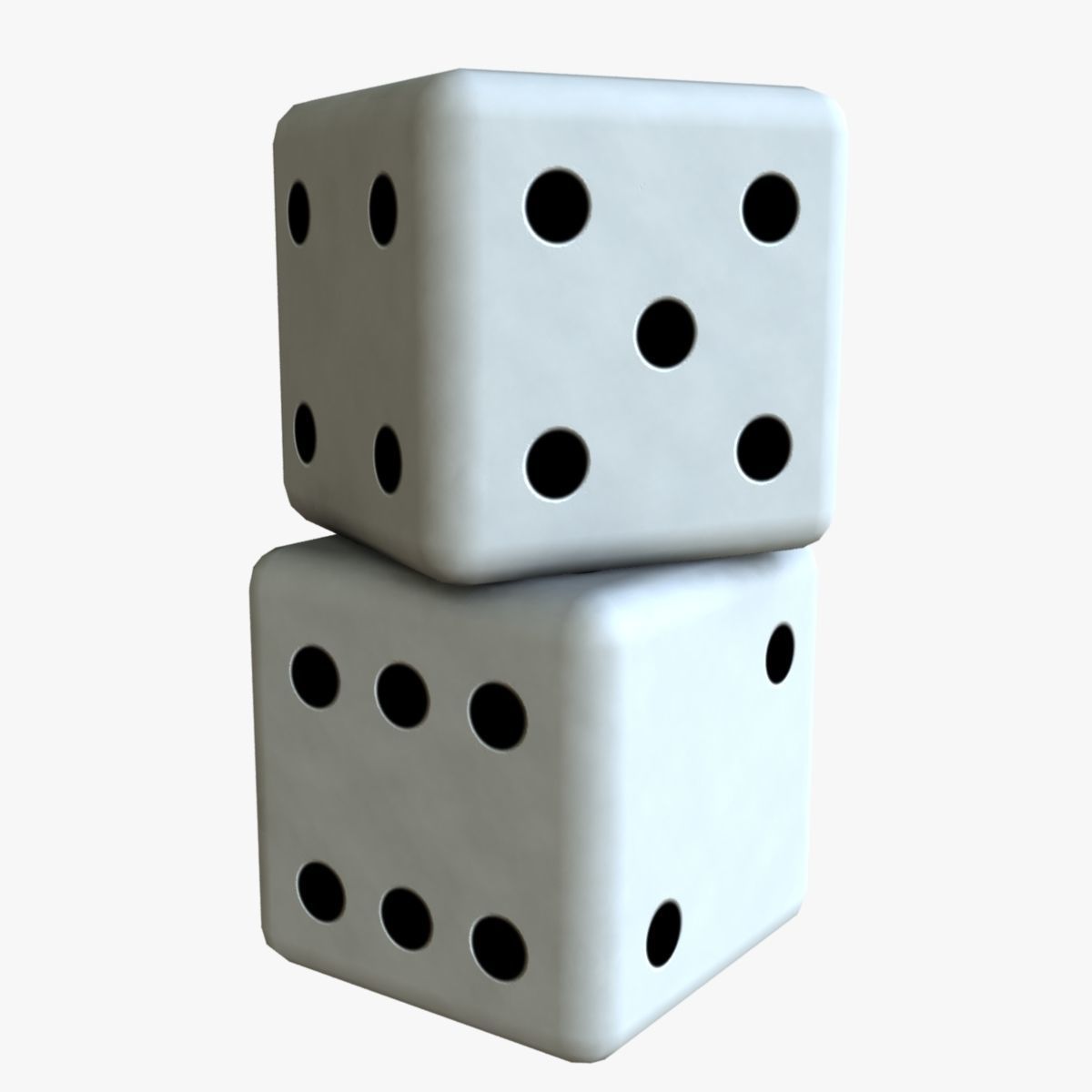 Realistic Dice 3D model_3