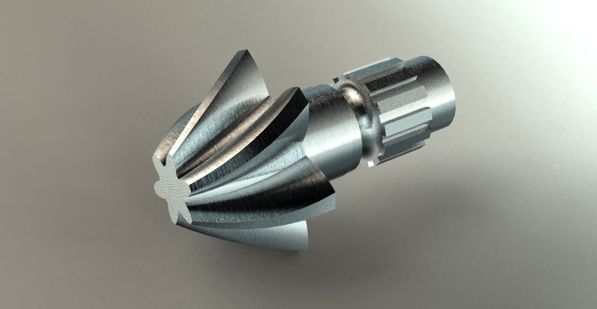 Tutorial Modeling a helical gear in Catia V5 Free 3D model_8