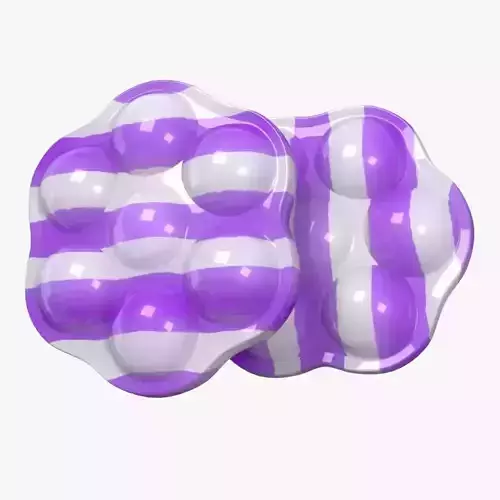 Candy Stripe Purple 3D model