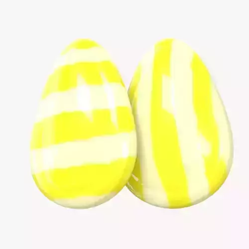 3D Candy Stripe Lemon Drop model