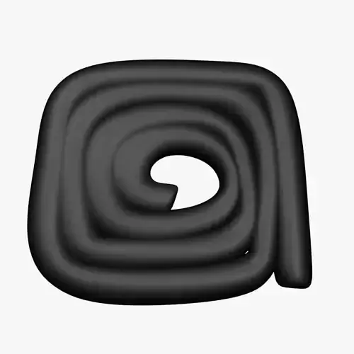 3D Black Licorice Wheels 3D model