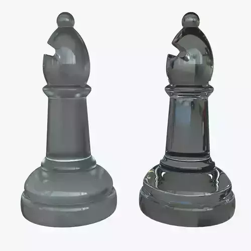 Bishop Chess Pieces Glass