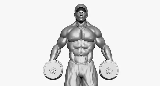 Body Builder 3D model 3D model