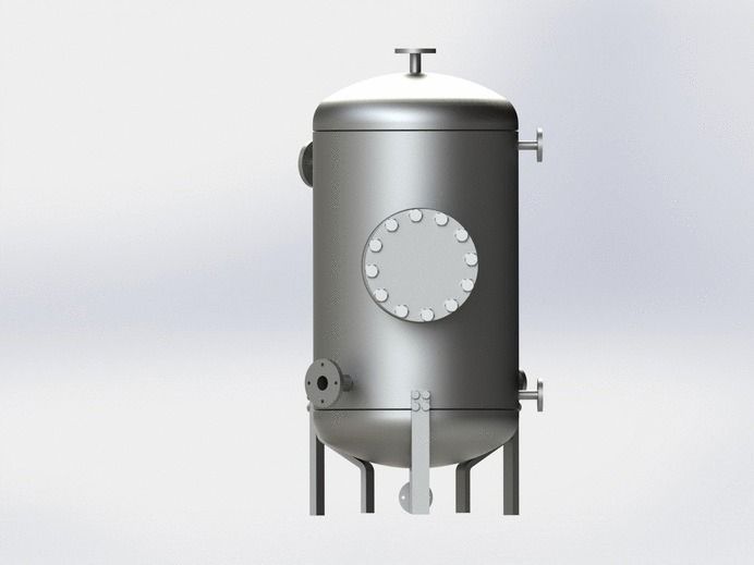 Refueling kerosene tank AISI 316L 3D model