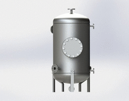 Refueling kerosene tank AISI 316L 3D Model