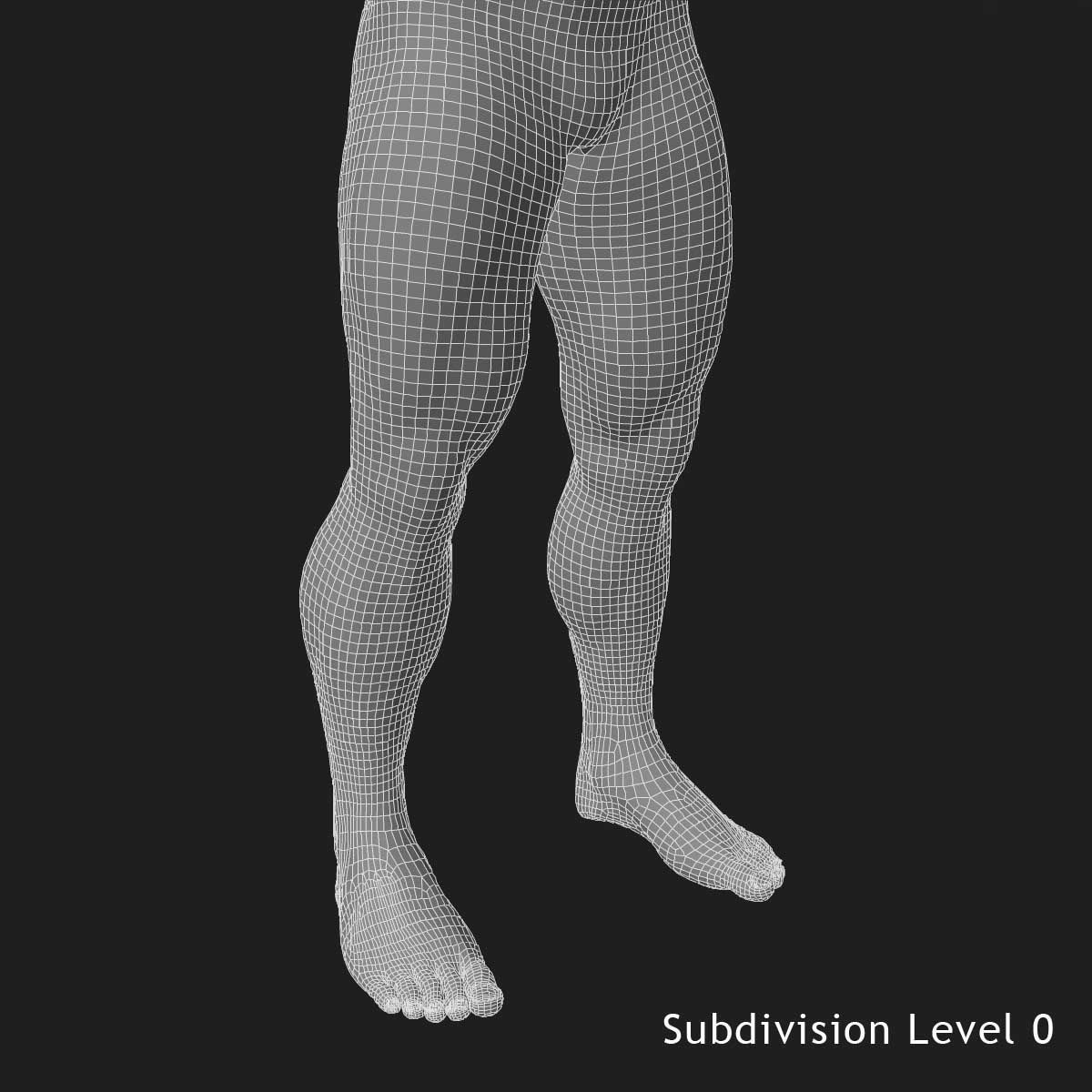Muscular African American Male With Full Body Skeleton 3D model_19
