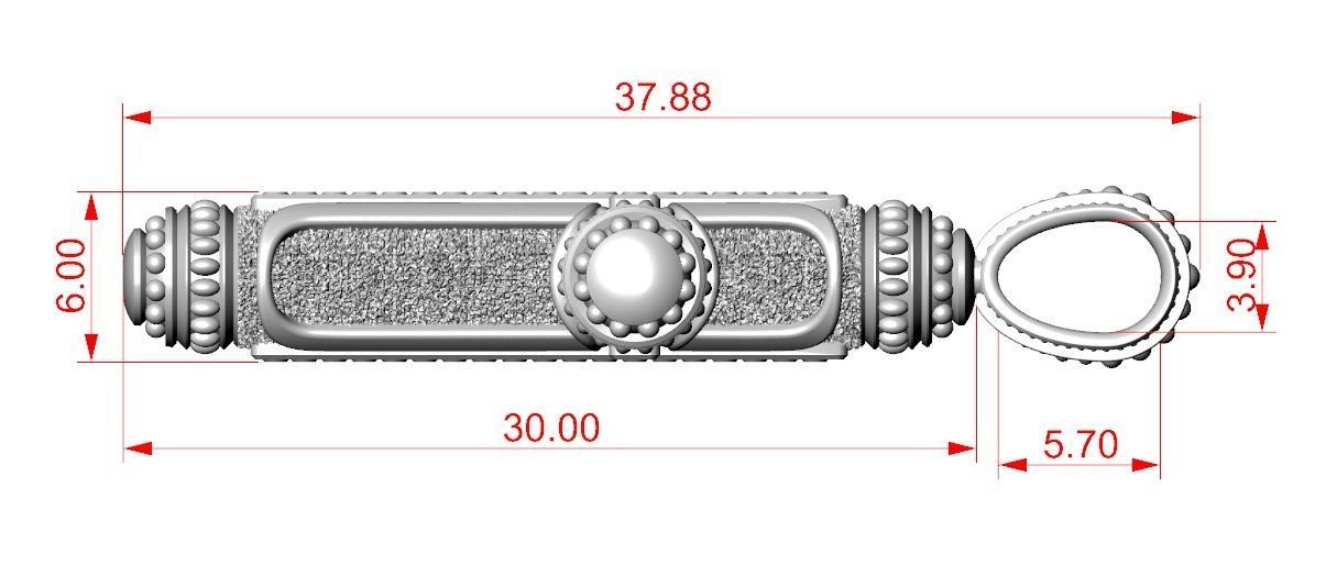Native cross with heraldic lily 328 3D print model_13