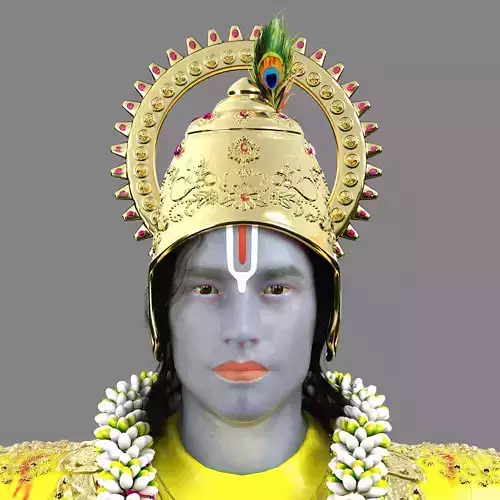 Lord Krishna Realistic Model 3D model