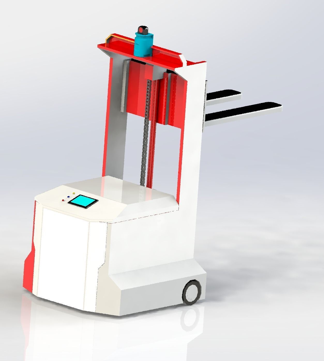 The AGV forklift 3D model | CGTrader