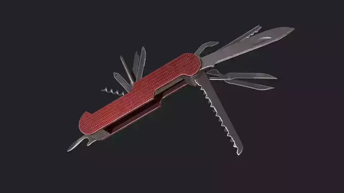 Red Army Knife - Knife - Weapon - Army Prop - Swiss Army Knife