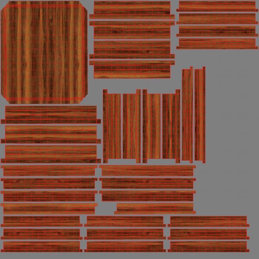 Antique Outdoor Chair 3D model_13