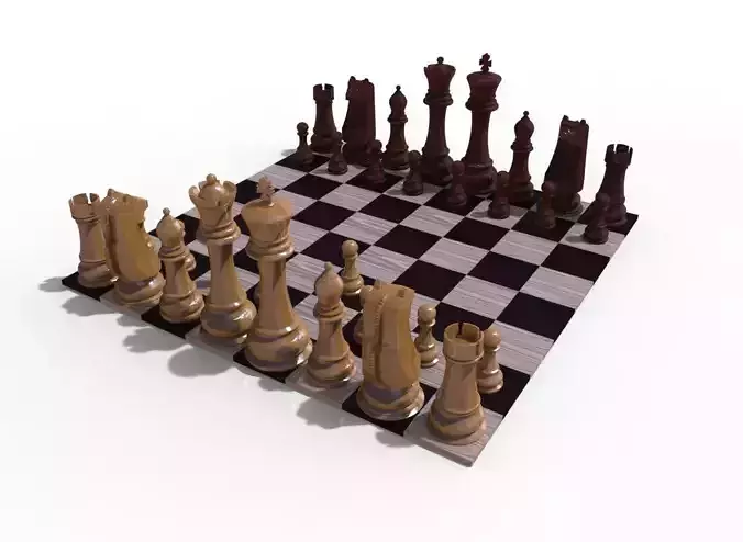 Chess Board 3D model
