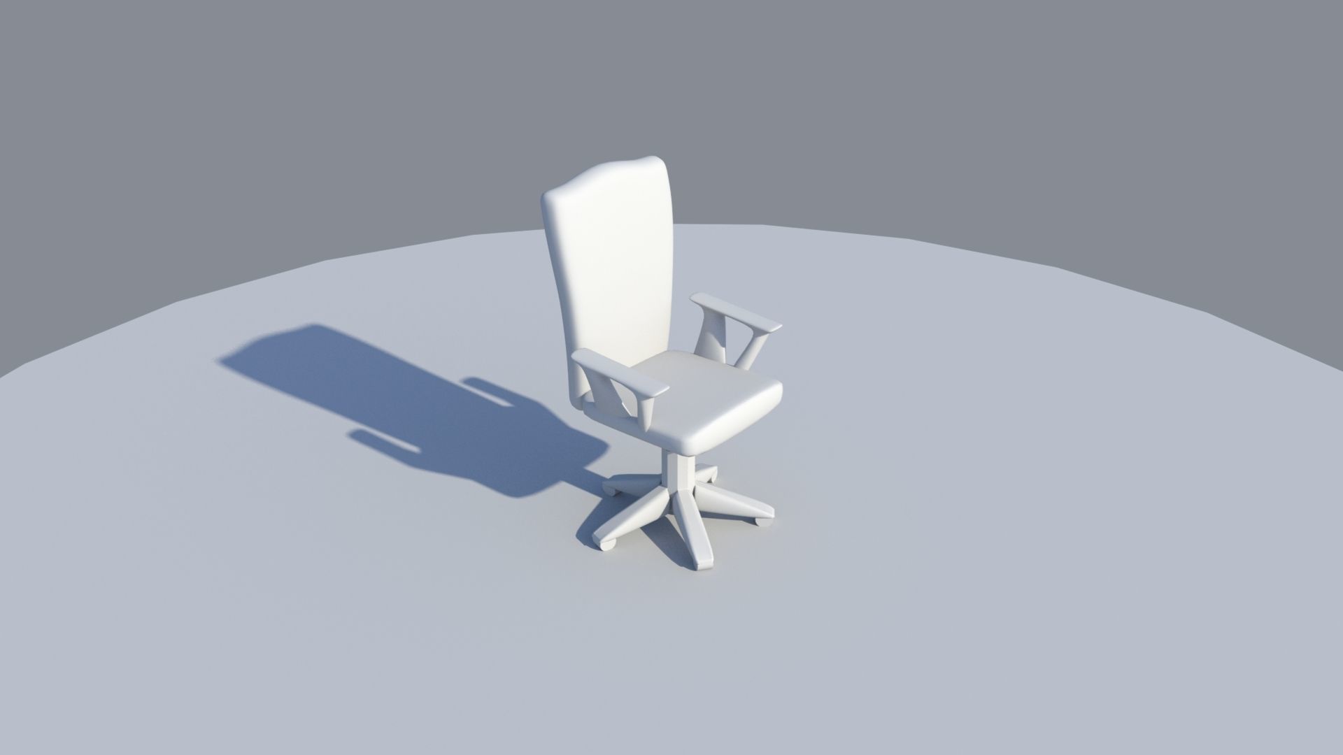 Office Chair Low-poly 3D model_1