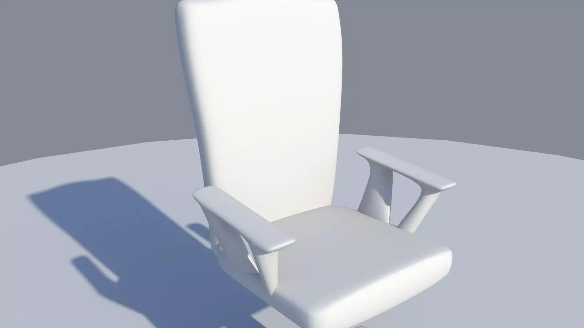 Office Chair Low-poly 3D model_0